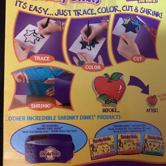 2 SHRINKY DINKS Plastic Shrink Art Emergency Vehicles and Frames Activity Kits - Picture 4 of 4